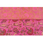 Turkish Upholstery Fabric by the Yard and Meter | Mazenda Pink Caucasus Carnation Pattern Jacquard Fabric for Sofa Chair,Curtain Turkish Upholstery Fabric by the Yard and Meter | Mazenda Pink Caucasus Carnation Pattern Jacquard Fabric for Sofa Chair,Curtain