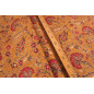 Turkish Upholstery Fabric by the Yard and Meter | Mustard Caucasus Carnation Pattern Jacquard Fabric for Sofa Chair,Curtains Turkish Upholstery Fabric by the Yard and Meter | Mustard Caucasus Carnation Pattern Jacquard Fabric for Sofa Chair,Curtains