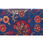 Turkish Upholstery Fabric by the Yard and Meter | Dark Navy Blue Caucasus Carnation Pattern Jacquard Fabric for Sofa Chair Turkish Upholstery Fabric by the Yard and Meter | Dark Navy Blue Caucasus Carnation Pattern Jacquard Fabric for Sofa Chair