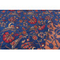 Turkish Upholstery Fabric by the Yard and Meter | Dark Navy Blue Caucasus Carnation Pattern Jacquard Fabric for Sofa Chair Turkish Upholstery Fabric by the Yard and Meter | Dark Navy Blue Caucasus Carnation Pattern Jacquard Fabric for Sofa Chair