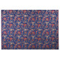 Turkish Upholstery Fabric by the Yard and Meter | Dark Navy Blue Caucasus Carnation Pattern Jacquard Fabric for Sofa Chair Turkish Upholstery Fabric by the Yard and Meter | Dark Navy Blue Caucasus Carnation Pattern Jacquard Fabric for Sofa Chair