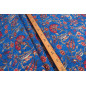 Turkish Upholstery Fabric by the Yard and Meter | Royal Blue Caucasus Carnation Pattern Jacquard Fabric for Sofa Chair,Curtains Turkish Upholstery Fabric by the Yard and Meter | Royal Blue Caucasus Carnation Pattern Jacquard Fabric for Sofa Chair,Curtains