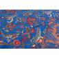 Turkish Upholstery Fabric by the Yard and Meter | Royal Blue Caucasus Carnation Pattern Jacquard Fabric for Sofa Chair,Curtains Turkish Upholstery Fabric by the Yard and Meter | Royal Blue Caucasus Carnation Pattern Jacquard Fabric for Sofa Chair,Curtains