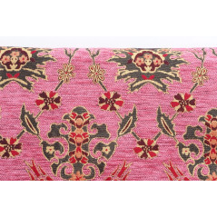 Turkish Upholstery Fabric by the Yard and Meter | Pale Pink Topkapi Palace Tulip Pattern Jacquard Fabric for Sofa Chair,Curtains