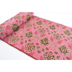 Turkish Upholstery Fabric by the Yard and Meter | Pale Pink Topkapi Palace Tulip Pattern Jacquard Fabric for Sofa Chair,Curtains