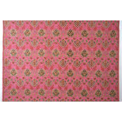 Turkish Upholstery Fabric by the Yard and Meter | Pale Pink Topkapi Palace Tulip Pattern Jacquard Fabric for Sofa Chair,Curtains