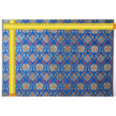 Upholstery Fabric,Turkish Fabric By the Meter, By the Yard, Navy Blue Tulip Pattern Jacquard Chenille Upholstery Fabric