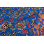 Turkish Upholstery Fabric by the Yard and Meter | Royal Blue Topkapi Palace Tulip Pattern Jacquard Fabric for Sofa Chair,Curtain Turkish Upholstery Fabric by the Yard and Meter | Royal Blue Topkapi Palace Tulip Pattern Jacquard Fabric for Sofa Chair,Curtain