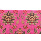 Turkish Upholstery Fabric by the Yard and Meter | Mazenda Pink Topkapi Palace Tulip Pattern Jacquard Fabric for Sofa Chair
