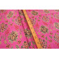 Turkish Upholstery Fabric by the Yard and Meter | Mazenda Pink Topkapi Palace Tulip Pattern Jacquard Fabric for Sofa Chair