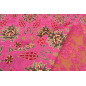 Turkish Upholstery Fabric by the Yard and Meter | Mazenda Pink Topkapi Palace Tulip Pattern Jacquard Fabric for Sofa Chair