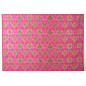 Turkish Upholstery Fabric by the Yard and Meter | Mazenda Pink Topkapi Palace Tulip Pattern Jacquard Fabric for Sofa Chair