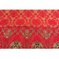 Turkish Upholstery Fabric by the Yard and Meter | Red Topkapi Palace Tulip Pattern Jacquard Fabric for Sofa Chair,Curtain Fabric Turkish Upholstery Fabric by the Yard and Meter | Red Topkapi Palace Tulip Pattern Jacquard Fabric for Sofa Chair,Curtain Fabric