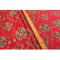Turkish Upholstery Fabric by the Yard and Meter | Red Topkapi Palace Tulip Pattern Jacquard Fabric for Sofa Chair,Curtain Fabric Turkish Upholstery Fabric by the Yard and Meter | Red Topkapi Palace Tulip Pattern Jacquard Fabric for Sofa Chair,Curtain Fabric