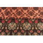 Turkish Upholstery Fabric by the Yard and Meter | Brown Topkapi Palace Tulip Pattern Jacquard Fabric for Sofa Chair,Curtains