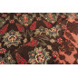 Turkish Upholstery Fabric by the Yard and Meter | Brown Topkapi Palace Tulip Pattern Jacquard Fabric for Sofa Chair,Curtains