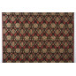 Turkish Upholstery Fabric by the Yard and Meter | Brown Topkapi Palace Tulip Pattern Jacquard Fabric for Sofa Chair,Curtains