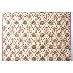 Turkish Upholstery Fabric by the Yard and Meter | Beige Topkapi Palace Tulip Pattern Jacquard Fabric for Sofa Chair,Curtains