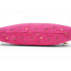 Turkish Fabric Pillow Cover 12x20, Mazenda Pink Boho Throw Pillow, Arabian Night Pattern Decorative Sofa Accent Ethnic Cushion