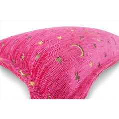 Turkish Fabric Pillow Cover 12x20, Mazenda Pink Boho Throw Pillow, Arabian Night Pattern Decorative Sofa Accent Ethnic Cushion