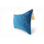 Turkish Fabric Pillow Cover 12x20, Royal Blue Boho Throw Pillow, Arabian Night Pattern Decorative Sofa Accent Ethnic Cushion Turkish Fabric Pillow Cover 12x20, Royal Blue Boho Throw Pillow, Arabian Night Pattern Decorative Sofa Accent Ethnic Cushion