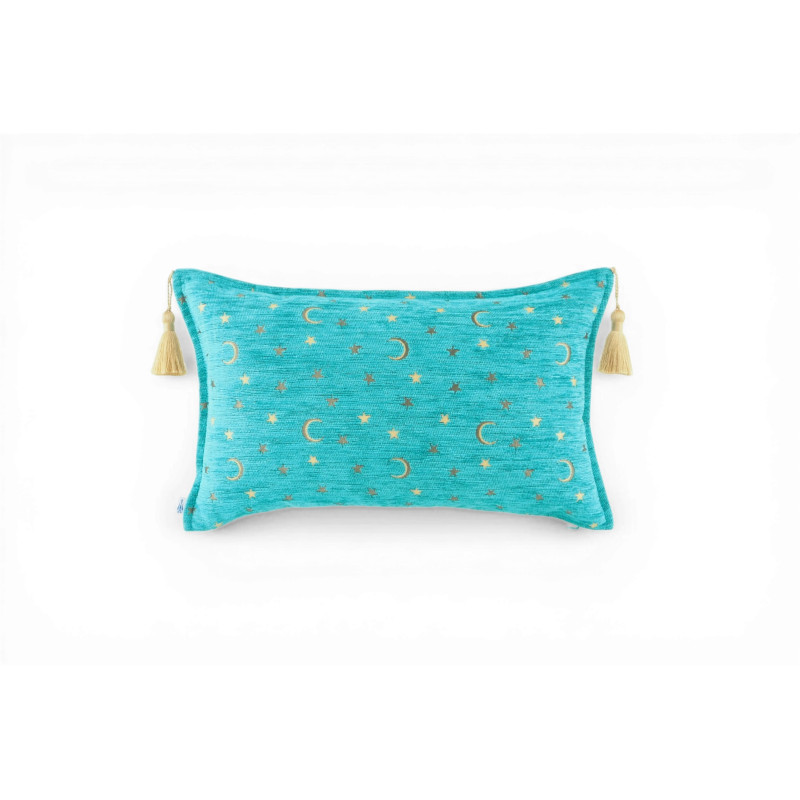 Turkish Fabric Pillow Cover 12x20, Turquoise Blue Boho Throw Pillow, Arabian Night Pattern Decorative Sofa Accent Ethnic Cushion Turkish Fabric Pillow Cover 12x20, Turquoise Blue Boho Throw Pillow, Arabian Night Pattern Decorative Sofa Accent Ethnic Cushion