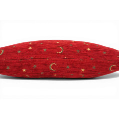 Turkish Fabric Pillow Cover 12x20, Red Boho Throw Pillow, Arabian Night Pattern Decorative Sofa Accent Ethnic Cushion Case