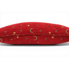 Turkish Fabric Pillow Cover 12x20, Red Boho Throw Pillow, Arabian Night Pattern Decorative Sofa Accent Ethnic Cushion Case
