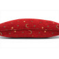 Turkish Fabric Pillow Cover 12x20, Red Boho Throw Pillow, Arabian Night Pattern Decorative Sofa Accent Ethnic Cushion Case