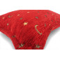 Turkish Fabric Pillow Cover 12x20, Red Boho Throw Pillow, Arabian Night Pattern Decorative Sofa Accent Ethnic Cushion Case
