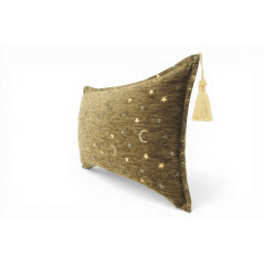 Turkish Fabric Pillow Cover 12x20, Moss Green Boho Throw Pillow,Arabian Night Pattern Decorative Sofa Accent Ethnic Cushion Case