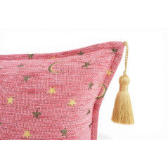 Turkish Fabric Pillow Cover 12x20, Pale Pink Boho Throw Pillow, Arabian Night Pattern Decorative Sofa Accent Ethnic Cushion Case