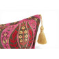 Turkish Fabric Pillow Cover 12x20, Mazenda Pink Boho Throw Pillow, Morocco Tulip Pattern Decorative Sofa Accent Ethnic Cushion Turkish Fabric Pillow Cover 12x20, Mazenda Pink Boho Throw Pillow, Morocco Tulip Pattern Decorative Sofa Accent Ethnic Cushion