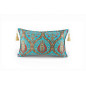Turkish Fabric Pillow Cover 12x20, Turquoise Blue Boho Throw Pillow, Morocco Tulip Pattern Decorative Sofa Accent Ethnic Cushion Turkish Fabric Pillow Cover 12x20, Turquoise Blue Boho Throw Pillow, Morocco Tulip Pattern Decorative Sofa Accent Ethnic Cushion