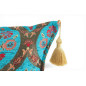 Turkish Fabric Pillow Cover 12x20, Turquoise Blue Boho Throw Pillow, Morocco Tulip Pattern Decorative Sofa Accent Ethnic Cushion Turkish Fabric Pillow Cover 12x20, Turquoise Blue Boho Throw Pillow, Morocco Tulip Pattern Decorative Sofa Accent Ethnic Cushion