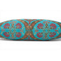 Turkish Fabric Pillow Cover 12x20, Turquoise Blue Boho Throw Pillow, Morocco Tulip Pattern Decorative Sofa Accent Ethnic Cushion Turkish Fabric Pillow Cover 12x20, Turquoise Blue Boho Throw Pillow, Morocco Tulip Pattern Decorative Sofa Accent Ethnic Cushion