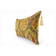 Fabric Pillow,Fabric Pillow 12x20,Pistachio Green Morocco Pattern Tulip Turkish Fabric Pillow,Decorative Pillow,Bohemian Pillow