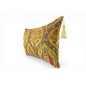 Turkish Fabric Pillow Cover 12x20, Pistachio Green Boho Throw Pillow,Morocco Tulip Pattern Decorative Sofa Accent Ethnic Cushion