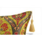 Turkish Fabric Pillow Cover 12x20, Pistachio Green Boho Throw Pillow,Morocco Tulip Pattern Decorative Sofa Accent Ethnic Cushion