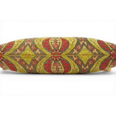Turkish Fabric Pillow Cover 12x20, Pistachio Green Boho Throw Pillow,Morocco Tulip Pattern Decorative Sofa Accent Ethnic Cushion
