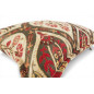 Turkish Fabric Pillow Cover 12x20, Beige Boho Throw Pillow, Morocco Tulip Pattern Decorative Sofa Accent Ethnic Cushion Case Turkish Fabric Pillow Cover 12x20, Beige Boho Throw Pillow, Morocco Tulip Pattern Decorative Sofa Accent Ethnic Cushion Case