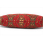 Turkish Fabric Pillow Cover 12x20, Red Boho Throw Pillow, Morocco Tulip Pattern Decorative Sofa Accent Ethnic Cushion Case Turkish Fabric Pillow Cover 12x20, Red Boho Throw Pillow, Morocco Tulip Pattern Decorative Sofa Accent Ethnic Cushion Case