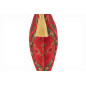 Turkish Fabric Pillow Cover 12x20, Red Boho Throw Pillow, Morocco Tulip Pattern Decorative Sofa Accent Ethnic Cushion Case Turkish Fabric Pillow Cover 12x20, Red Boho Throw Pillow, Morocco Tulip Pattern Decorative Sofa Accent Ethnic Cushion Case