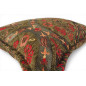 Turkish Fabric Pillow Cover 12x20, Moss Green Boho Throw Pillow, Morocco Tulip Pattern Decorative Sofa Accent Ethnic Cushion