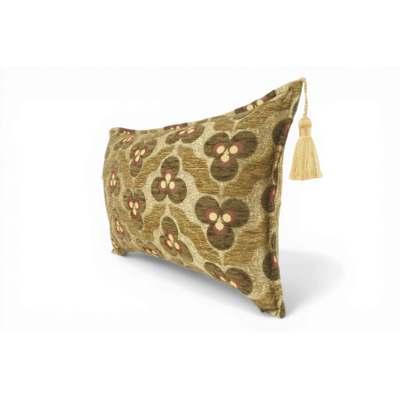 Turkish Fabric Pillow Cover 12x20, Moss Green Boho Throw Pillow, Tigers Eye Pattern Decorative Sofa Accent Ethnic Cushion Case