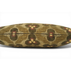 Turkish Fabric Pillow Cover 12x20, Moss Green Boho Throw Pillow, Tigers Eye Pattern Decorative Sofa Accent Ethnic Cushion Case