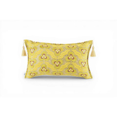 green fabric pillow