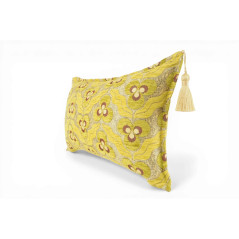 Turkish Fabric Pillow Cover 12x20, Pistachio Green Boho Throw Pillow, Tigers Eye Pattern Decorative Sofa Accent Ethnic Cushion