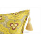 Turkish Fabric Pillow Cover 12x20, Pistachio Green Boho Throw Pillow, Tigers Eye Pattern Decorative Sofa Accent Ethnic Cushion