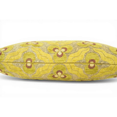Turkish Fabric Pillow Cover 12x20, Pistachio Green Boho Throw Pillow, Tigers Eye Pattern Decorative Sofa Accent Ethnic Cushion